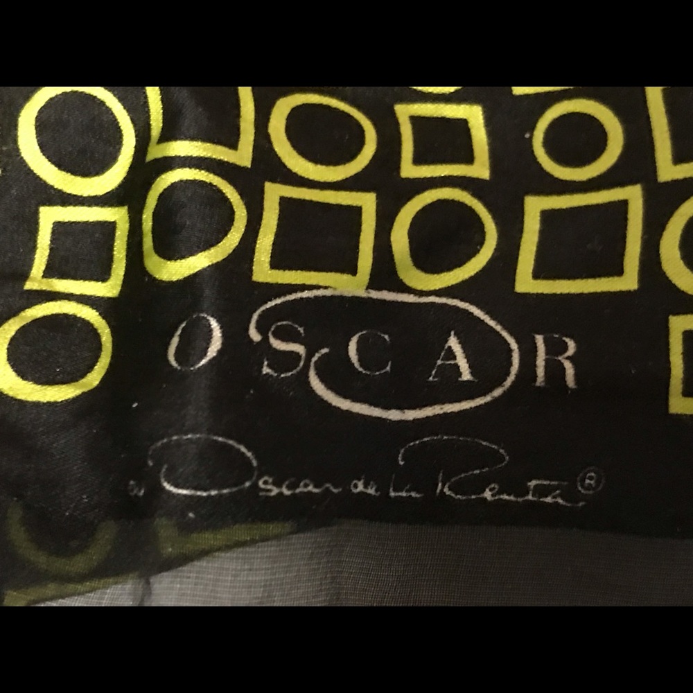 Oscar rand silk scarf.